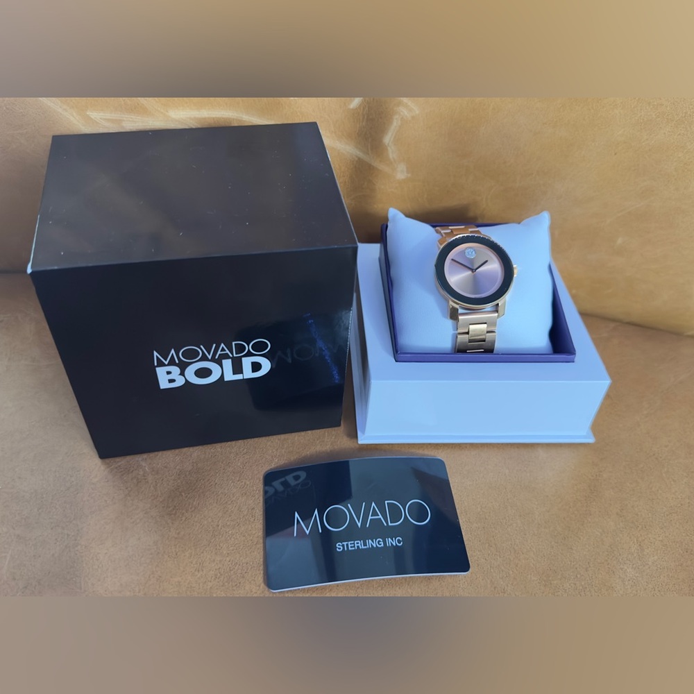 Movado Bold Gold Watch